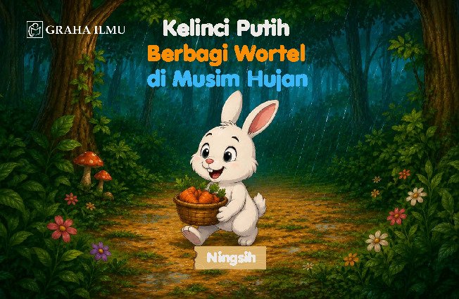 Kelinci Putih Berbagi Wortel di Musim Hujan